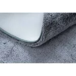Covor modern lavabil LAPIN Cerc, shaggy, antiderapant, gri / nuanța fildeșului 100 cm