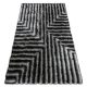 Covor modern FLIM 010-B3 covor shaggy, negru/gri 80x150 cm