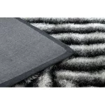 Covor modern FLIM 010-B3 covor shaggy, negru/gri 80x150 cm