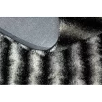Covor modern FLIM 010-B3 covor shaggy, negru/gri 80x150 cm