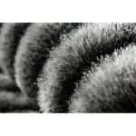 Covor modern FLIM 010-B3 covor shaggy, negru/gri 80x150 cm