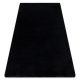 Covor modern lavabil POSH shaggy, gros, antiderapant, negru 80x150 cm