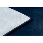 Covor modern lavabil POSH shaggy, gros, antiderapant, albastru închis 80x150 cm