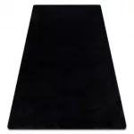 Covor modern lavabil POSH shaggy, gros, antiderapant, negru 120x160 cm