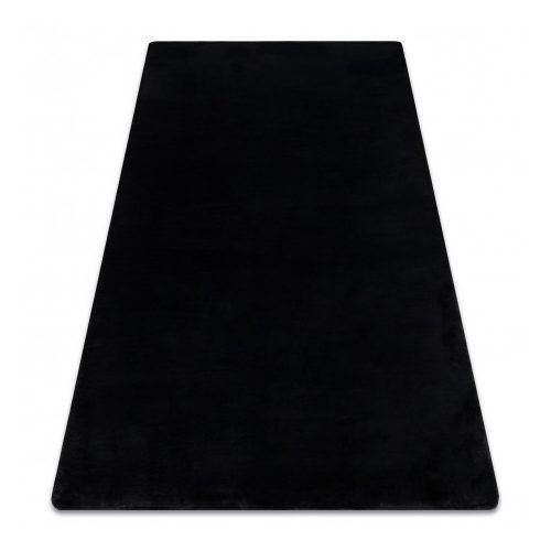 Covor modern lavabil POSH shaggy, gros, antiderapant, negru 120x160 cm