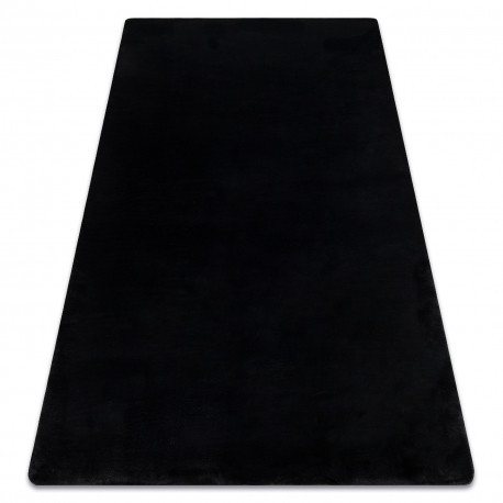 Covor modern lavabil POSH shaggy, gros, antiderapant, negru 120x160 cm