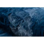 Covor modern lavabil POSH shaggy, gros, antiderapant, albastru închis 120x160 cm