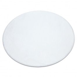   Covor modern lavabil POSH Cerc, shaggy, gros, antiderapant, nuanța fildeșului  60 cm