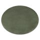 Covor modern lavabil POSH Cerc, shaggy, gros, antiderapant, verde 60 cm