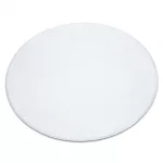 Covor modern lavabil POSH Cerc, shaggy, gros, antiderapant, nuanța fildeșului  80 cm