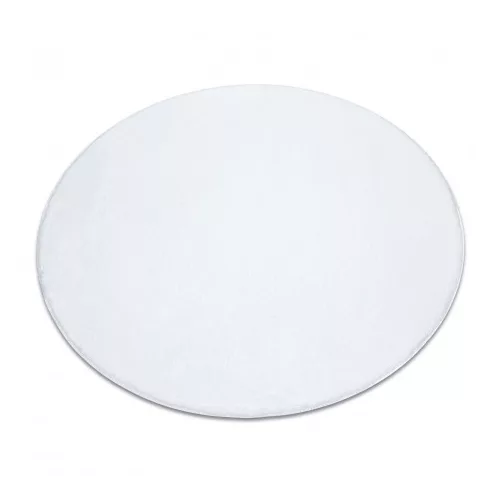 Covor modern lavabil POSH Cerc, shaggy, gros, antiderapant, nuanța fildeșului  80 cm