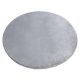 Covor modern lavabil POSH Cerc, shaggy, gros, antiderapant, gri  80 cm