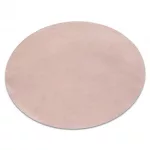 Covor modern lavabil POSH Cerc, shaggy, gros, antiderapant, roșuító roz 80 cm