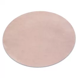   Covor modern lavabil POSH Cerc, shaggy, gros, antiderapant, roșuító roz 80 cm