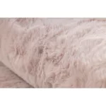 Covor modern lavabil POSH Cerc, shaggy, gros, antiderapant, roșuító roz 80 cm
