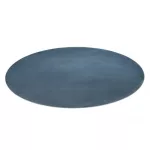 Covor modern lavabil POSH Cerc, shaggy, gros, antiderapant, albastru 80 cm