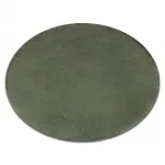 Covor modern lavabil POSH Cerc, shaggy, gros, antiderapant, verde 80 cm