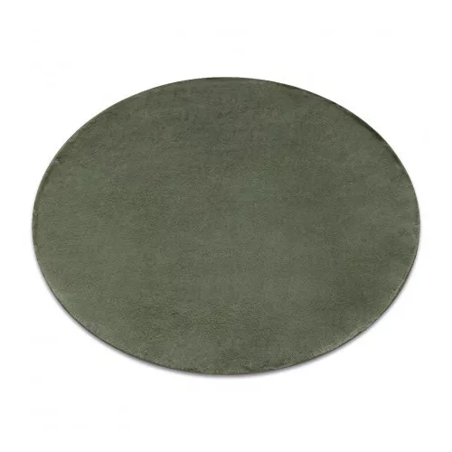 Covor modern lavabil POSH Cerc, shaggy, gros, antiderapant, verde 80 cm