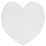 Kab. Covor modern lavabil SHAPE 3105 Heart shaggy - pluș ivory, antiderapant 80x80 cm