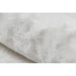 Kab. Covor modern lavabil SHAPE 3105 Heart shaggy - pluș ivory, antiderapant 80x80 cm