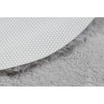  Kab. Covor modern lavabil SHAPE 3105 Heart shaggy - pluș gri, antiderapant 80x80 cm