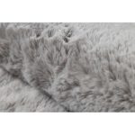  Kab. Covor modern lavabil SHAPE 3105 Heart shaggy - pluș gri, antiderapant 80x80 cm