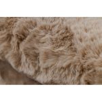  Kab. Covor modern lavabil SHAPE 3148 Star shaggy - pluș bej, antiderapant 80x80 cm