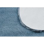  Kab. Covor modern lavabil SHAPE 3150 Butterfly shaggy - pluș albastru, antiderapant 80x80 cm