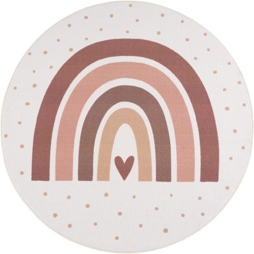 Ay. Coco 1132 crem covor rotund pentru copii 200 x 200 cm