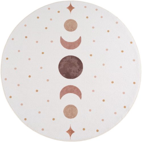 Ay. Coco 1136 crem covor rotund pentru copii 200 x 200 cm