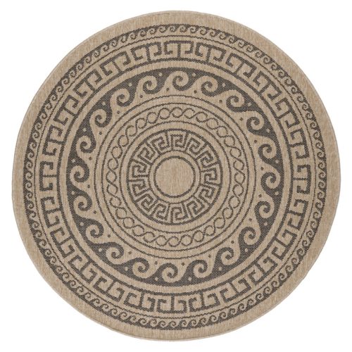  Ay. COMILLA 887 Covor rotund modern negru 80 x 80 cm