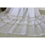  TRD. Perdea gata confecționată model Cairo alb auriu 200x180cm