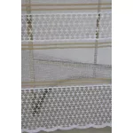  TRD. Perdea gata confecționată model Cairo alb auriu 200x180cm