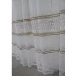  TRD. Perdea gata confecționată model Cairo alb auriu 200x180cm