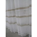  TRD. Perdea gata confecționată Cairo model auriu alb 300x180cm