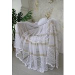  TRD. Perdea gata confecționată Cairo model auriu alb 300x250cm