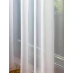  TRD. Perdea gata confecționată Cairo Voial Alb 200x120cm