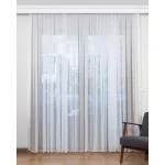  TRD. Perdea gata confecționată Cairo Voial Alb 200x120cm