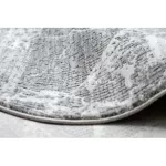 Covor modern REBEC, franjuri 51186B marmură -  - înălțime fir 2 crem / gri 80x150 cm