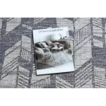 Covor țesut din sisal  SION 22180 țesut plat, ecru / albastru / roz 140x190 cm