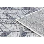 Covor țesut din sisal  SION 22180 țesut plat, ecru / albastru / roz 140x190 cm