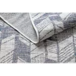 Covor țesut din sisal  SION 22180 țesut plat, ecru / albastru / roz 140x190 cm