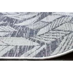 Covor țesut din sisal  SION 22180 țesut plat, ecru / albastru / roz 140x190 cm