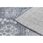 Covor țesut din sisal  SION vintage  2832 țesut plat, albastru / roz / ecru 140x190 cm
