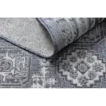Covor țesut din sisal  SION vintage  2832 țesut plat, albastru / roz / ecru 140x190 cm
