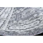 Covor țesut din sisal  SION vintage  2832 țesut plat, albastru / roz / ecru 140x190 cm