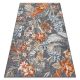 Covor BOTANIC 65262 Flori, țesut plat- negru 137x190 cm