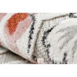 Covor BOTANIC 65239 Flori, țesut plat- gri 157x220 cm