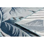 Covor BOTANIC 65242 Perie, cik-cak, țesut plat- aqua albastru 157x220 cm