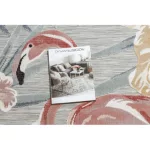 Covor BOTANIC 65263 Flori, țesut plat- gri 157x220 cm